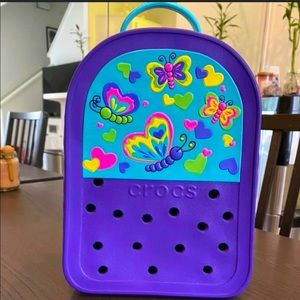 Crocs butterfly light up backpack
